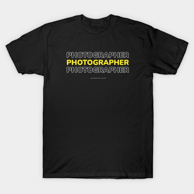 Modern Typography for Photographer T-Shirt by Typholic